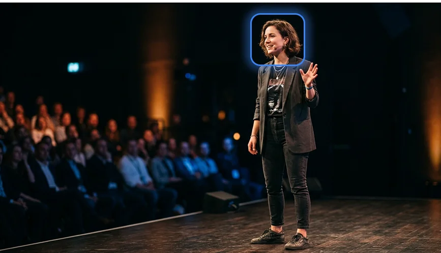 Sahnedeki konuşmacı – iveo Speaker Detection ile gerçek zamanlı tanıma